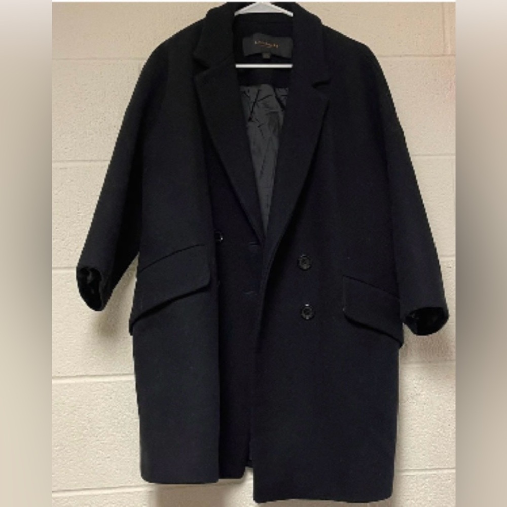 🔥🔥🔥Coach Oversized Black Wool Coat Jacket